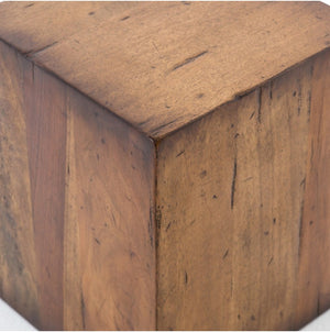 Sigmund 14" End Table - Reclaimed Fruitwood