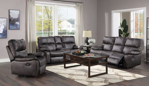 James 75" Power Motion Reclining Loveseat - Charcoal - Classic Carolina Home