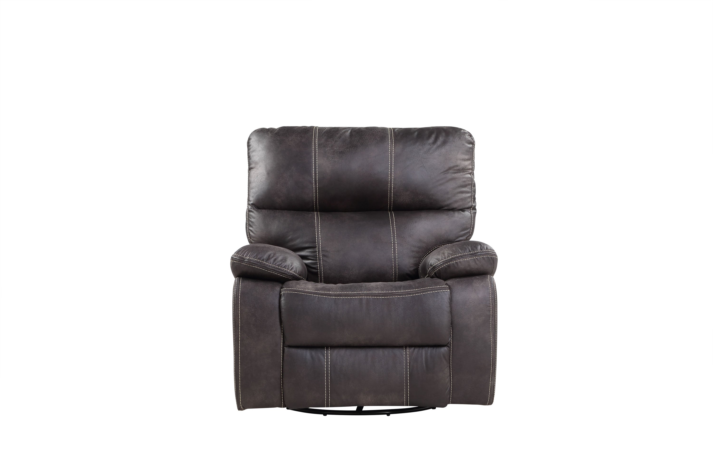 James 40" Swivel Glider Recliner - Charcoal - Classic Carolina Home