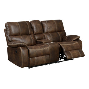 James 75" Power Motion Reclining Loveseat - Cocoa - Classic Carolina Home