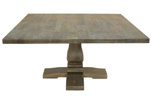 Sardis 60" Square Dining Table - Distressed Natural