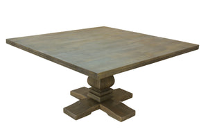 Sardis 60" Square Dining Table - Distressed Natural