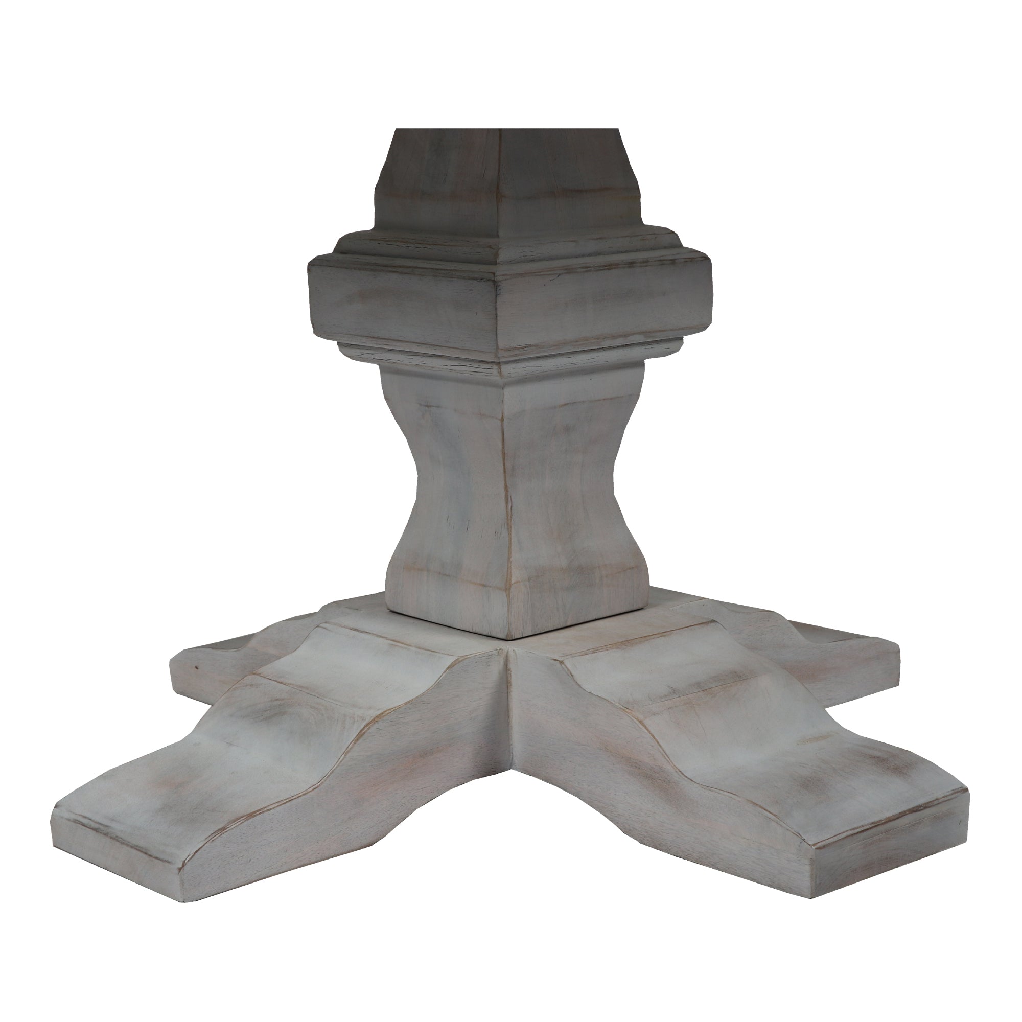 Bradley 24" End Table - Rustic Greige + Cottage White - Classic Carolina Home