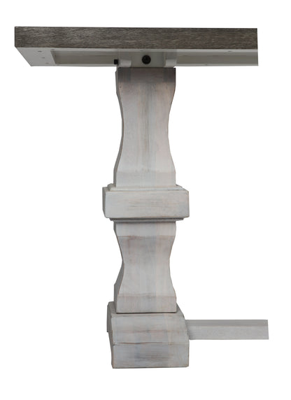 Bradley 70" Console Table - Rustic Greige + Cottage White - Classic Carolina Home