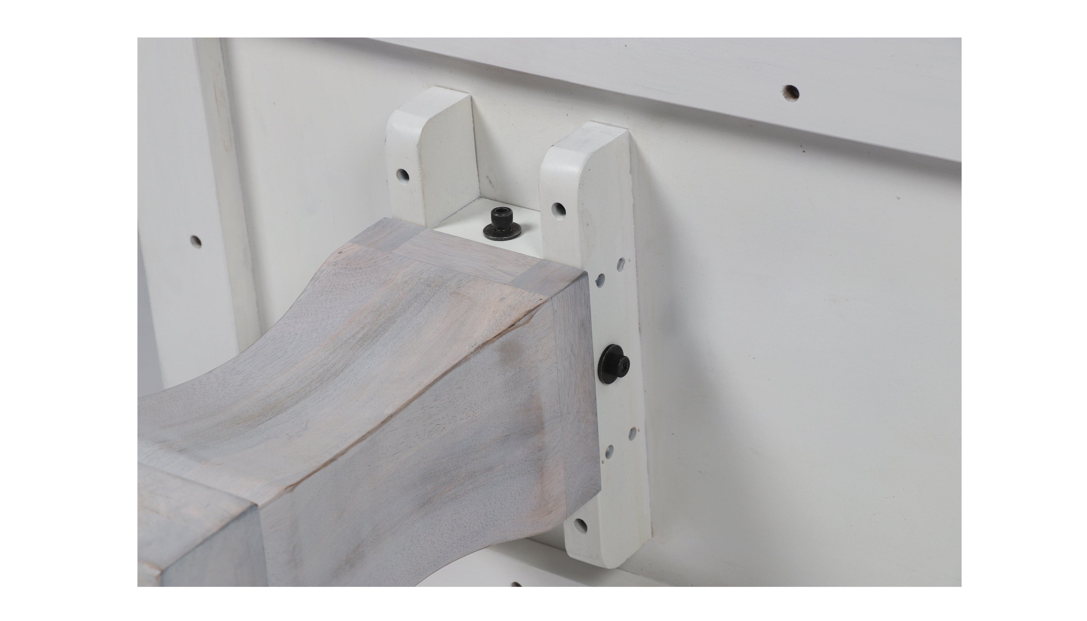 Bradley 70" Console Table - Rustic Greige + Cottage White - Classic Carolina Home