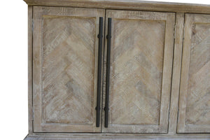 Bradley 70" 4 Door Sideboard - New White Wash - Classic Carolina Home