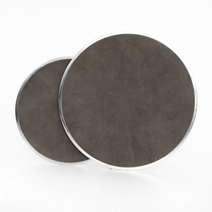 Sherwood 38" Nesting Coffee Table - Stainless Steel - Classic Carolina Home
