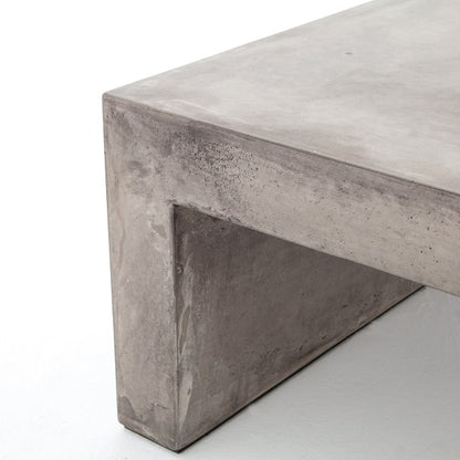 Pimlico 60" Concrete Coffee Table - Grey - Classic Carolina Home