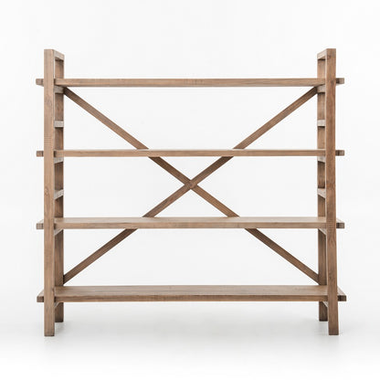 Brooklyn 76" Pine Bookshelf - Classic Carolina Home