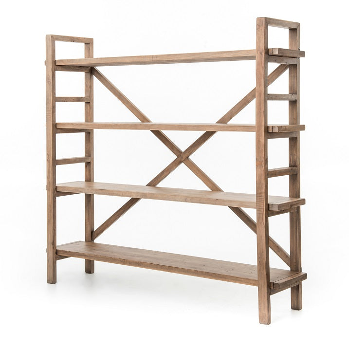 Brooklyn 76" Pine Bookshelf - Classic Carolina Home