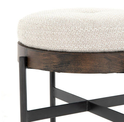 Edison 18" Small Ottoman - Wheat - Classic Carolina Home