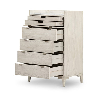 Victor 27" Tall Dresser - Vintage White - Classic Carolina Home