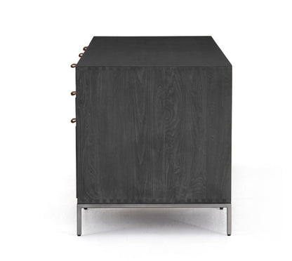 Paul 70" Executive Desk - Black Wash - Classic Carolina Home