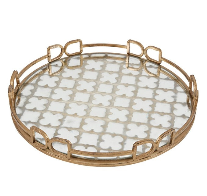 Valentina 16" Tray - Vintage Gold - Classic Carolina Home