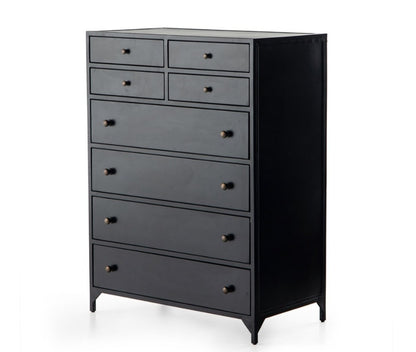 Bellford 36" 8 Drawer Tall Dresser - Black - Classic Carolina Home