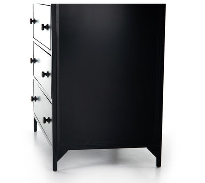 Bellford 36" 8 Drawer Tall Dresser - Black - Classic Carolina Home