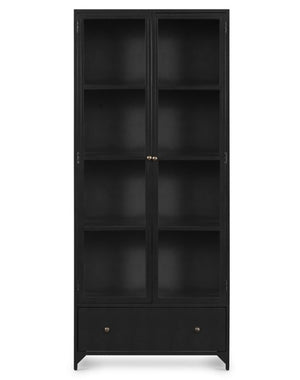 Bellford 35" Shadow Box Cabinet - Black - Classic Carolina Home