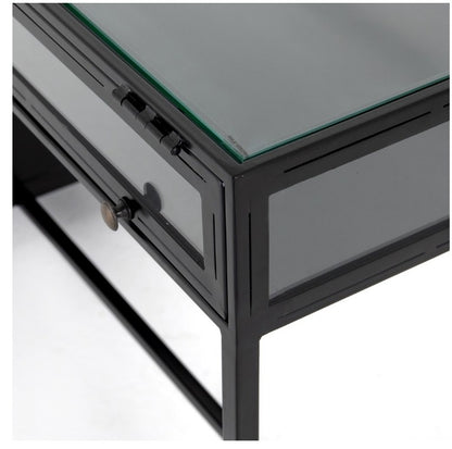 Salerna 53" Shadow Box Desk - Black - Classic Carolina Home