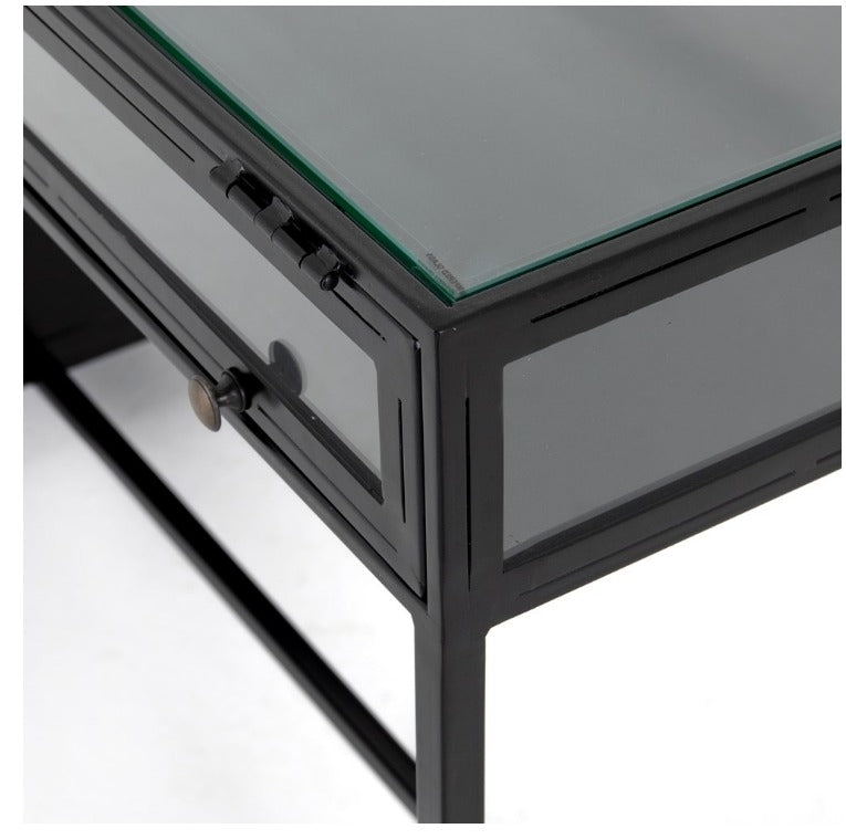 Salerna 53" Shadow Box Desk - Black - Classic Carolina Home