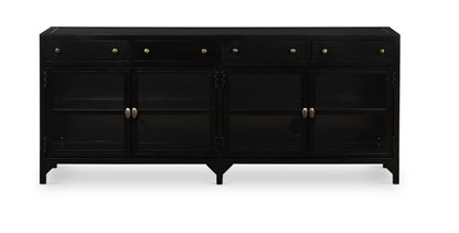 Salerna 69" Shadow Box Media Console - Black - Classic Carolina Home