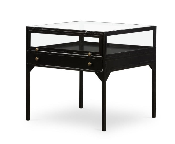 Salerna 24" End Table - Black - Classic Carolina Home
