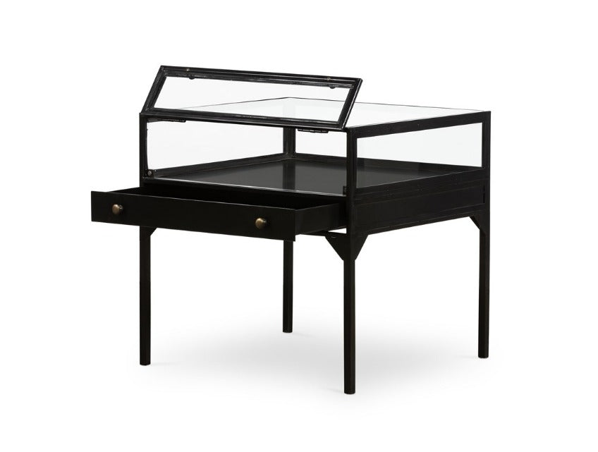 Salerna 24" End Table - Black - Classic Carolina Home