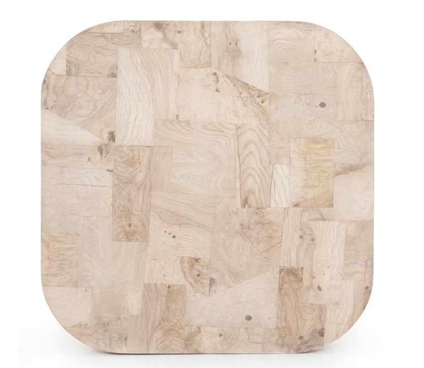 Bianca 40" Coffee Table - Bleached Burl - Classic Carolina Home