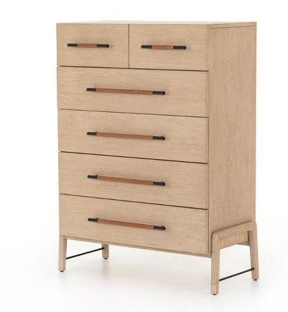 Dale 37" 6 Drawer Tall Dresser - Yucca Oak - Classic Carolina Home