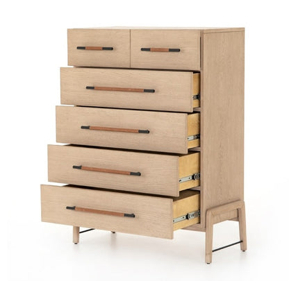 Dale 37" 6 Drawer Tall Dresser - Yucca Oak - Classic Carolina Home