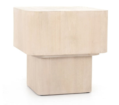 Bianca 20" End Table - Bleached Burl - Classic Carolina Home