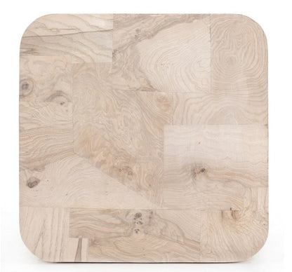 Bianca 20" End Table - Bleached Burl - Classic Carolina Home