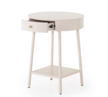 Vaughn 20" Nightstand - Alabaster - Classic Carolina Home