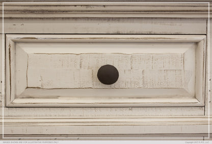 Branson 74" Glass Front Sideboard - Stone - Classic Carolina Home