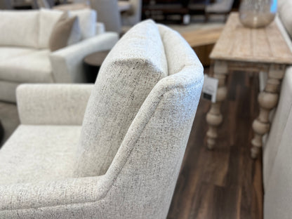 Hugo Quick Ship 36" Swivel Glider Chair - Snow Owl