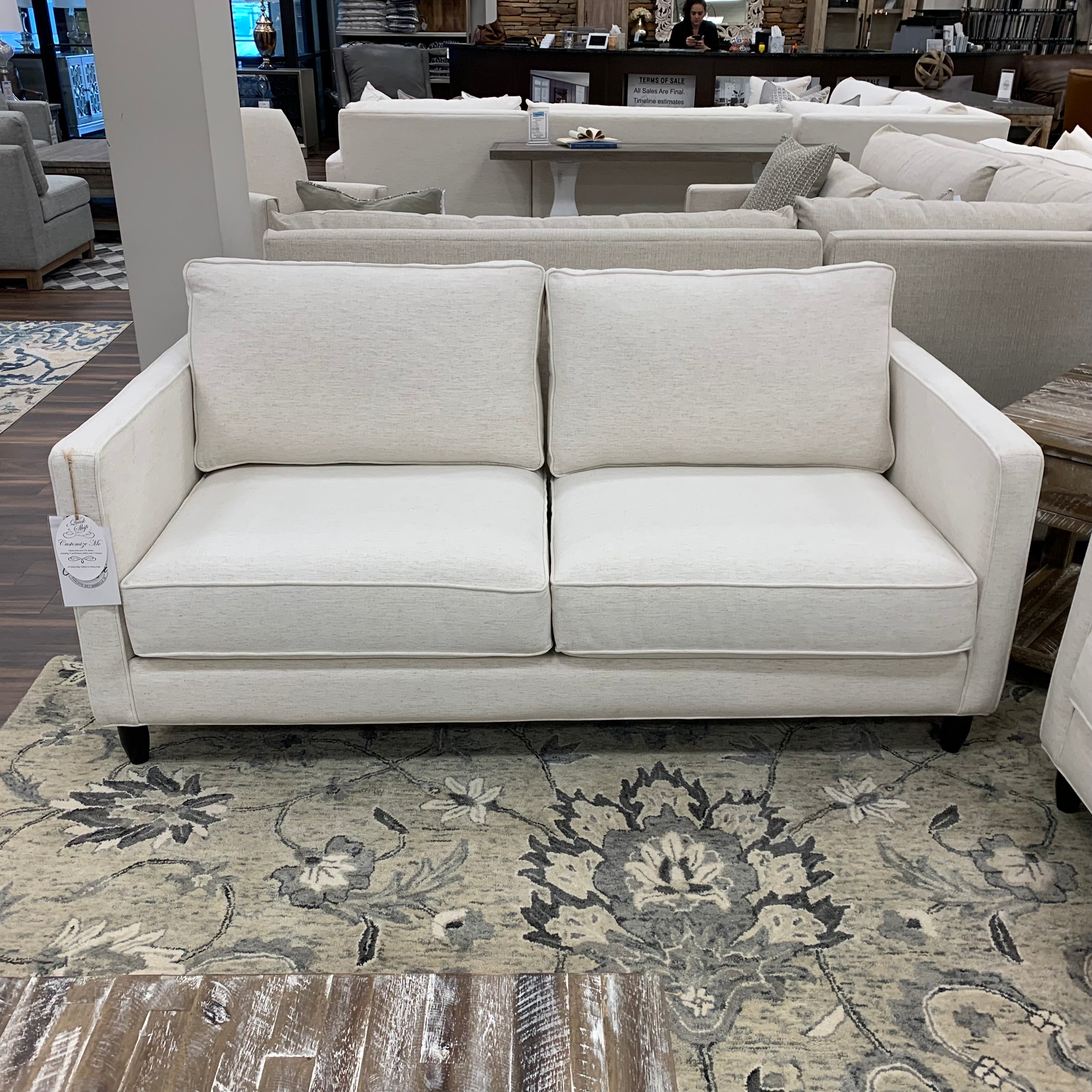 Jeremy Express Ship 70"  2 Cushion Loveseat - Crypton Natural Linen