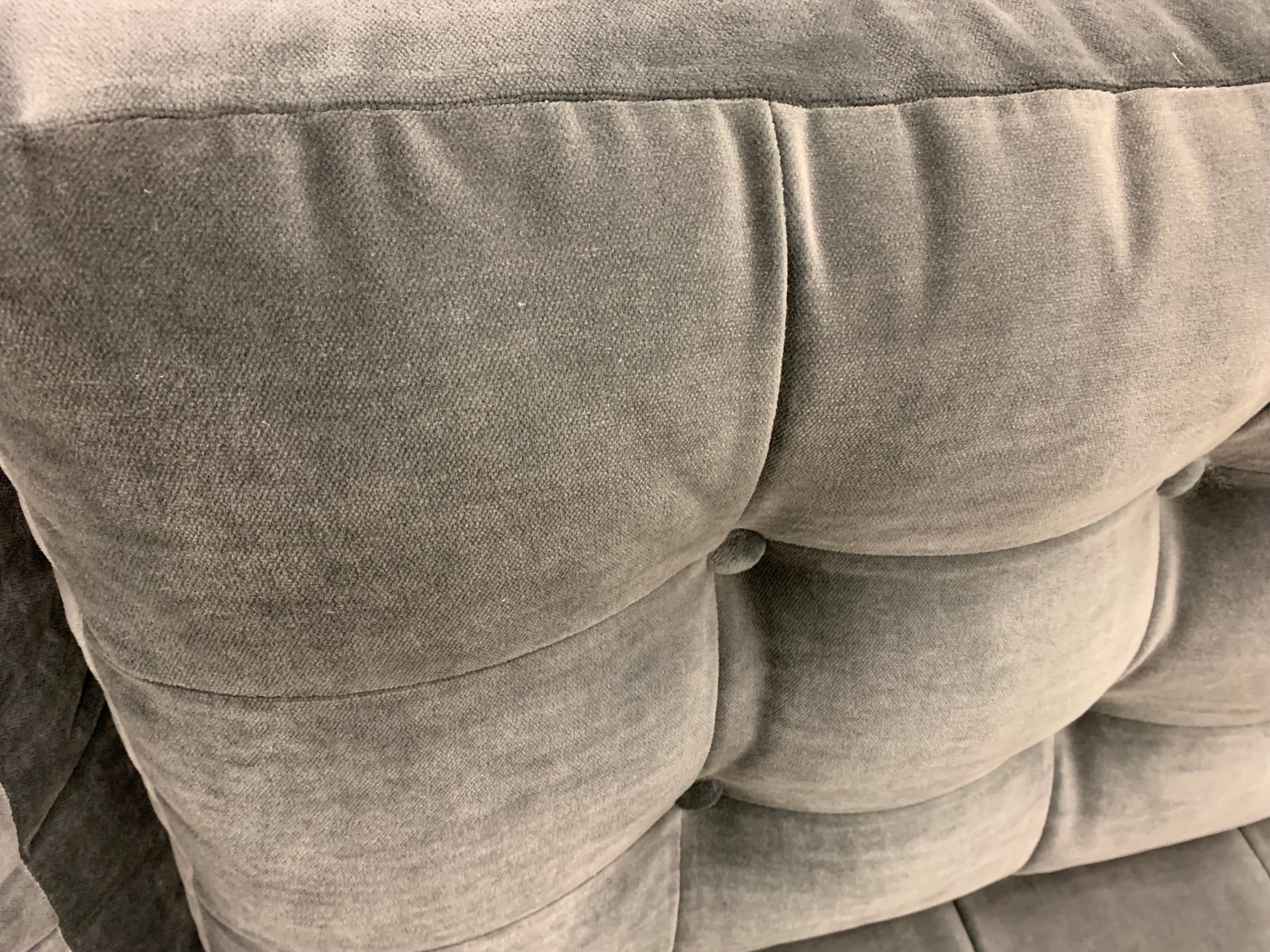 Josh Express Ship 70" 2 Cushion Loveseat - Steel Gray Velvet