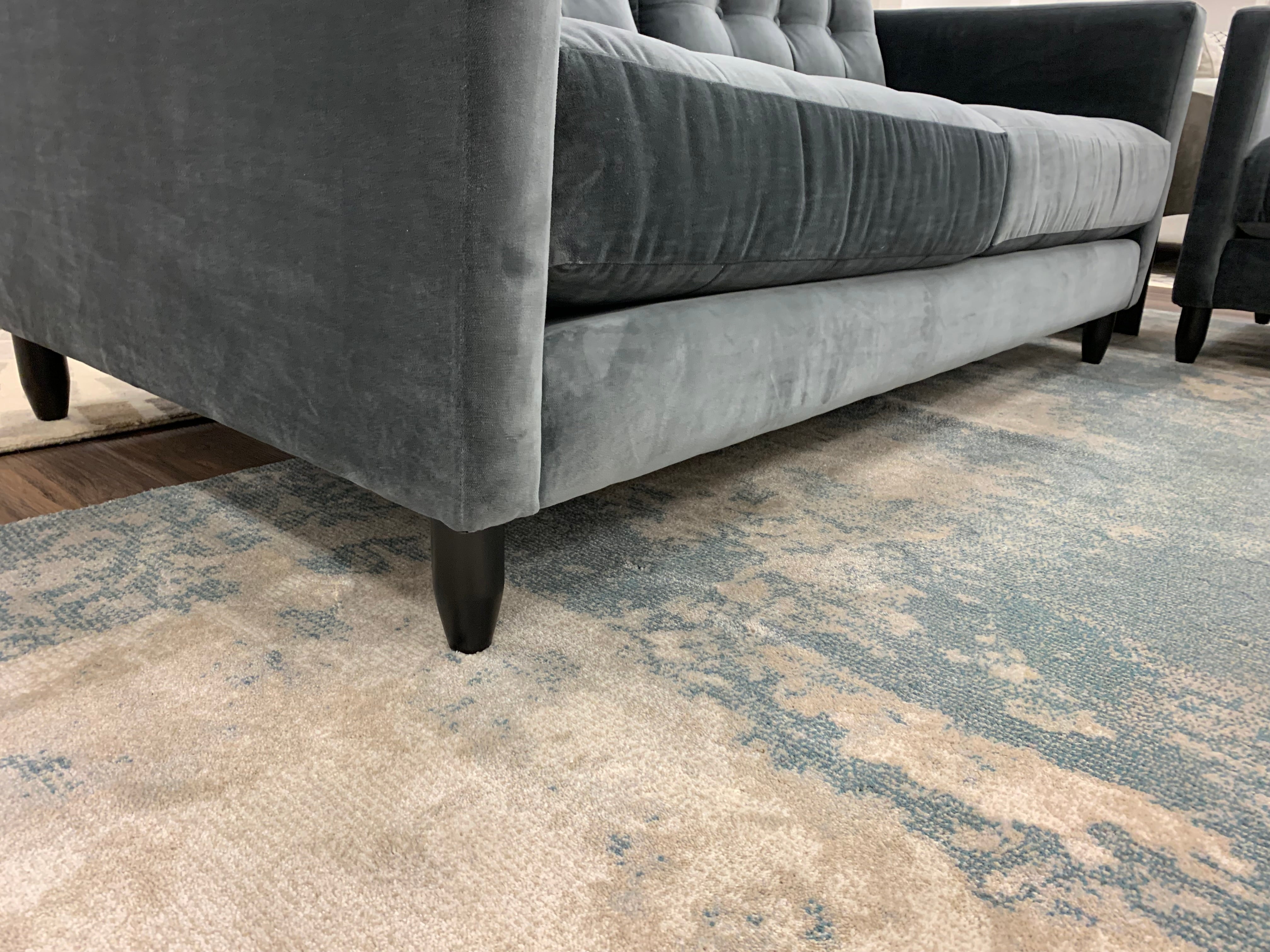 Josh Express Ship 70" 2 Cushion Loveseat - Steel Gray Velvet