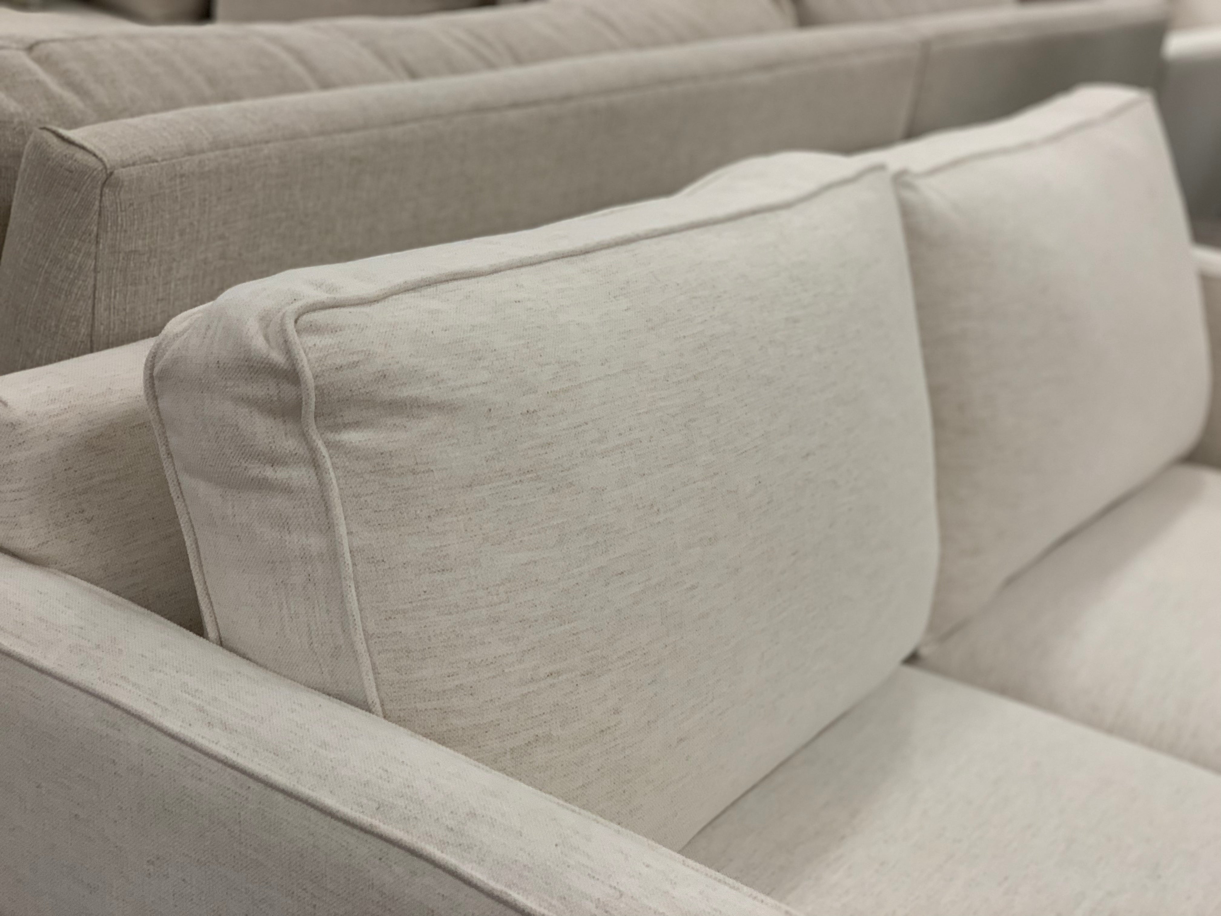 Jeremy Express Ship 85" 2 Cushion Sofa - Crypton Natural Linen