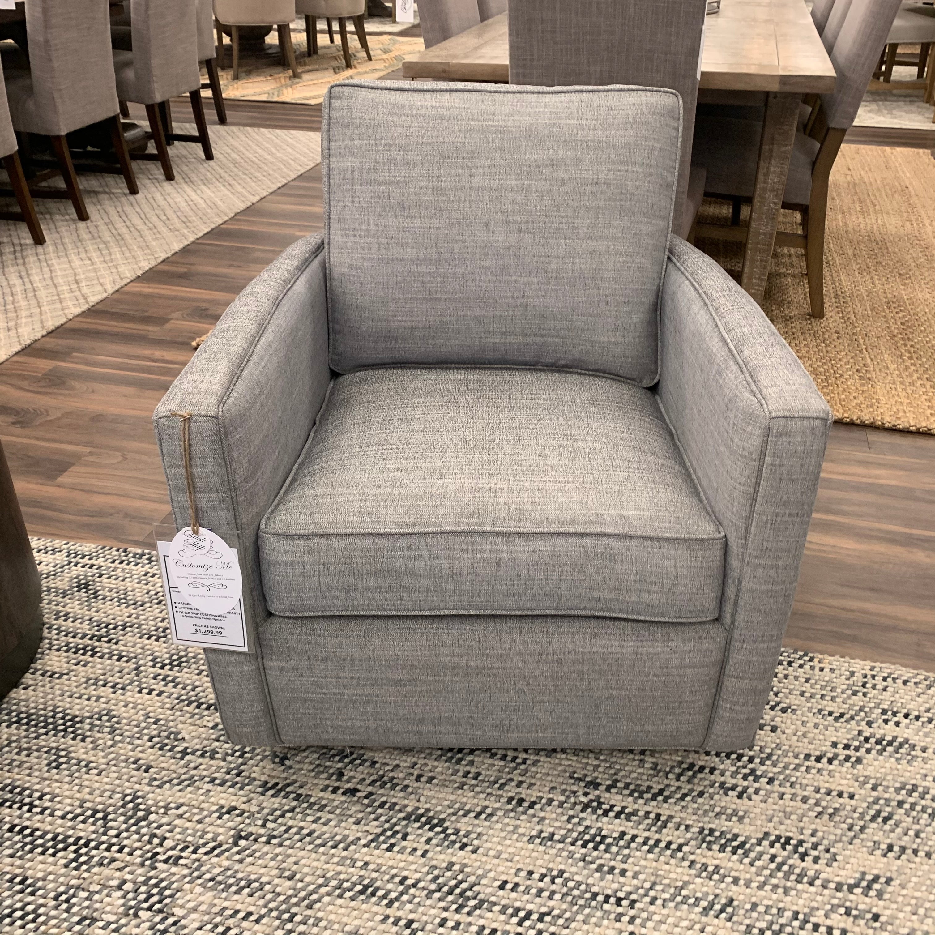 Matthew 30" Quick Ship Swivel Glider - Hemisphere - Classic Carolina Home