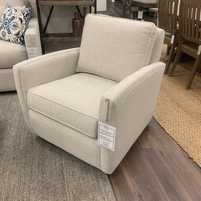 Matthew Quick Ship 30" Swivel Glider - Crypton Quicksilver - Classic Carolina Home