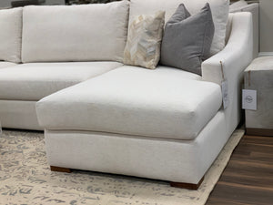 Hannah 171" x 99" Sectional with Left Seated Chaise - Crypton Natural Linen - Classic Carolina Home