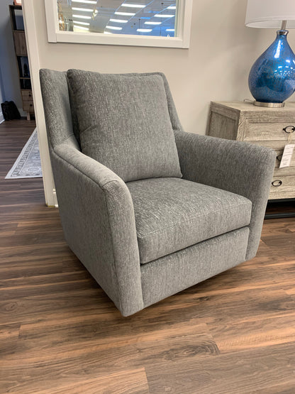 Tiffany 36" Express Ship Swivel Glider Chair - Sunbrella Gray Mirage - Classic Carolina Home