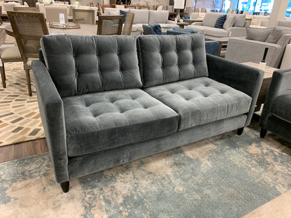 Josh Express Ship 70" 2 Cushion Loveseat - Steel Gray Velvet