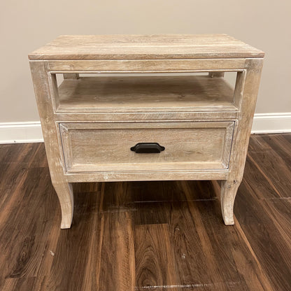 Sophia 29" Single Drawer Nightstand - Washed Blanca