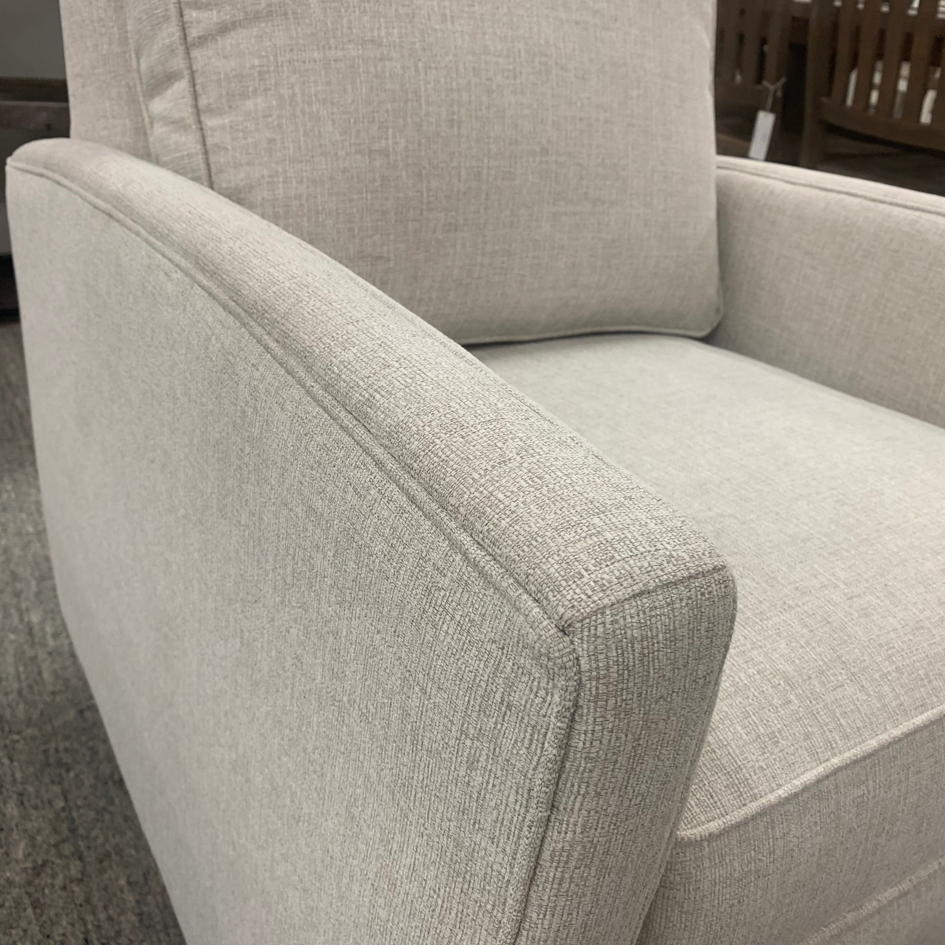 Matthew Quick Ship 30" Swivel Glider - Crypton Quicksilver - Classic Carolina Home