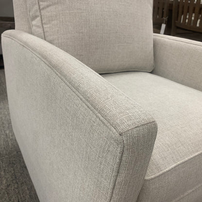 Matthew Quick Ship 30" Swivel Glider - Crypton Quicksilver - Classic Carolina Home