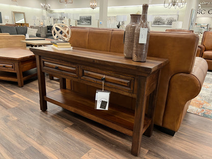 Hunter 52" Mahogany 2 Drawer Console Table - Cocoa