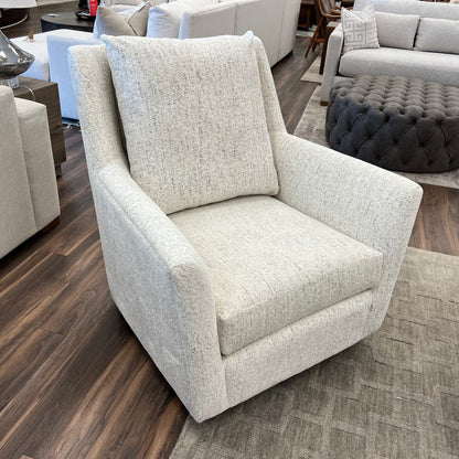 Hugo Quick Ship 36" Swivel Glider Chair - Snow Owl