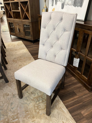 Morgan Tufted Dining Side Chair - Sand + Earth
