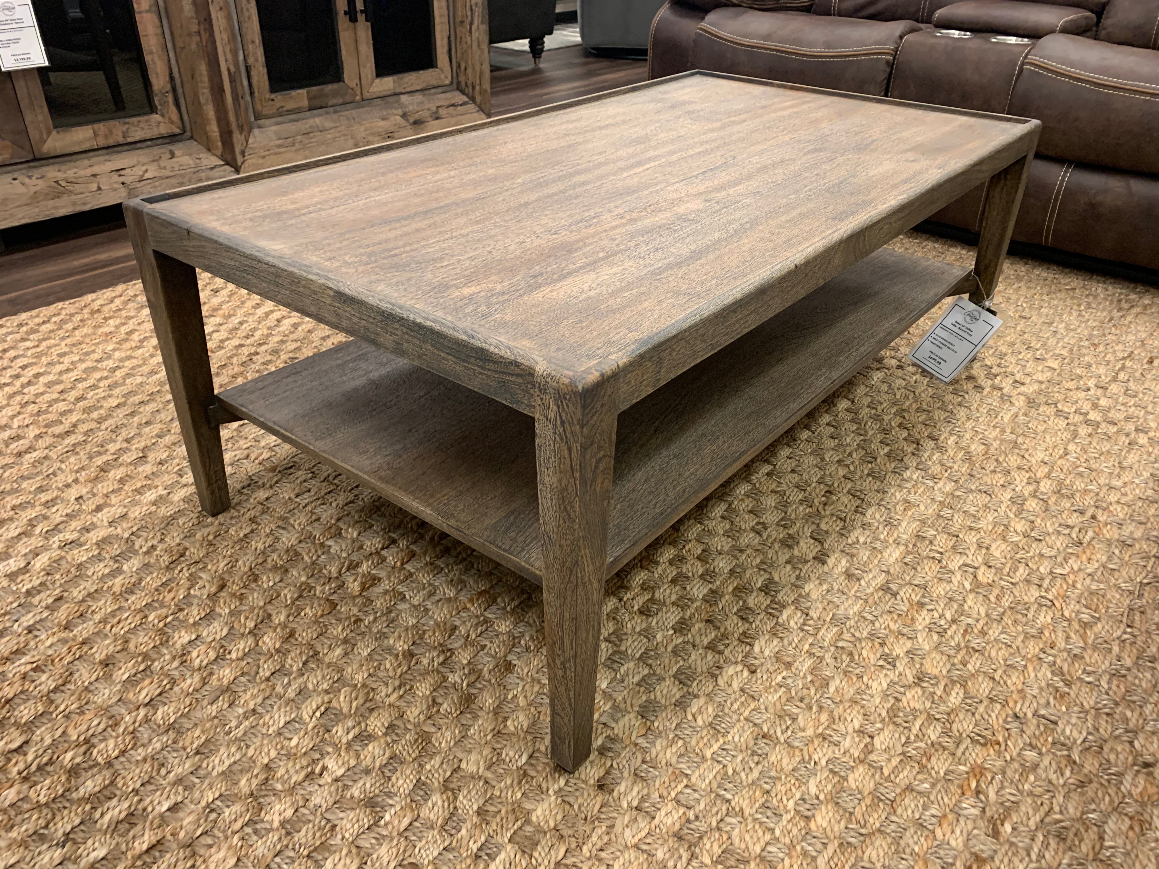 Baker 50" Coffee Table - Natural Gray - Classic Carolina Home
